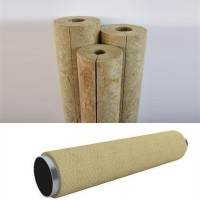 80kg/m3 Acoustic duct fireproof Heat insulation rock wool pipe